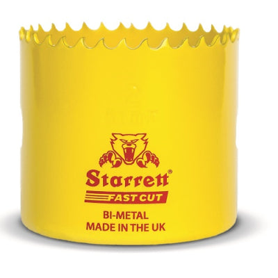 Starrett 54mm Fast Cut HSS Bi-Metal Holesaw cuts Wood Plastic Metal Hole Saws