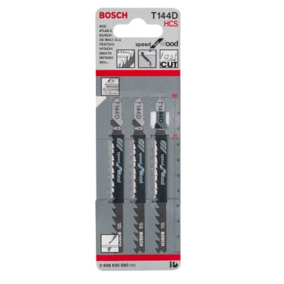 Bosch Jigsaw Blades T144D HCS Speed for Wood Cutting Pack of 5 fits Dewalt