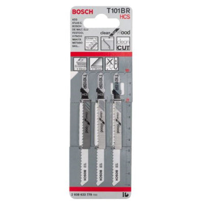 Bosch Jigsaw Blades T101BR Down Cut for Wood Clean Straight Cutting Pack of 5