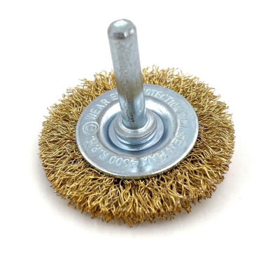 Tolsen 50mm Circular Wire Brush with 1/4" Spindle Shank