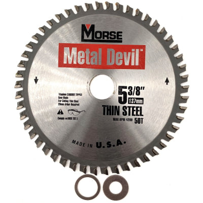 Morse 137mm x 20mm Bore x 50 Teeth TCT Thin Steel Cutting Metal Devil Circular Sawblade