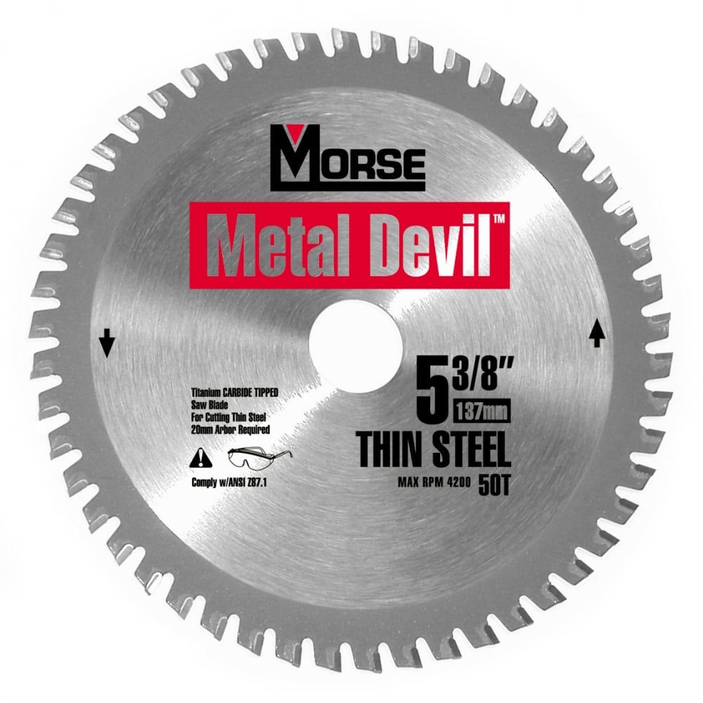 137mm (50 Tooth) Thin Steel Cutting Metal Devil TCT Circular Saw Blade