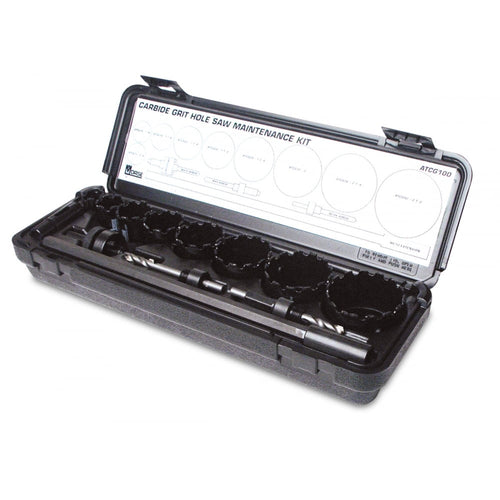 13 Piece "Maintenance" Tungsten Carbide Grit ATCG Hole Saw Kit
