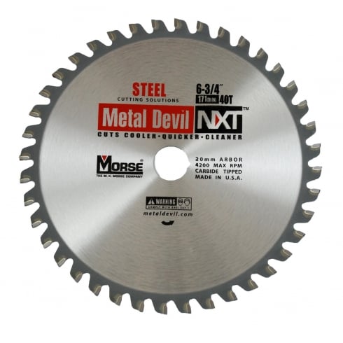 171mm (40 Tooth) Steel Cutting Metal Devil TCT Circular Saw Blade