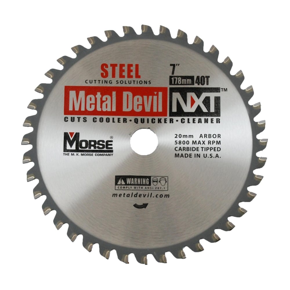 178mm (40 Tooth) Steel Cutting Metal Devil TCT Circular Saw Blade