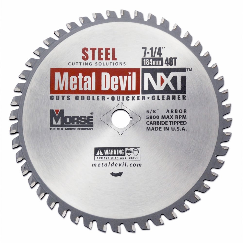 184mm (48 Tooth) Steel Cutting Metal Devil TCT Circular Saw Blade