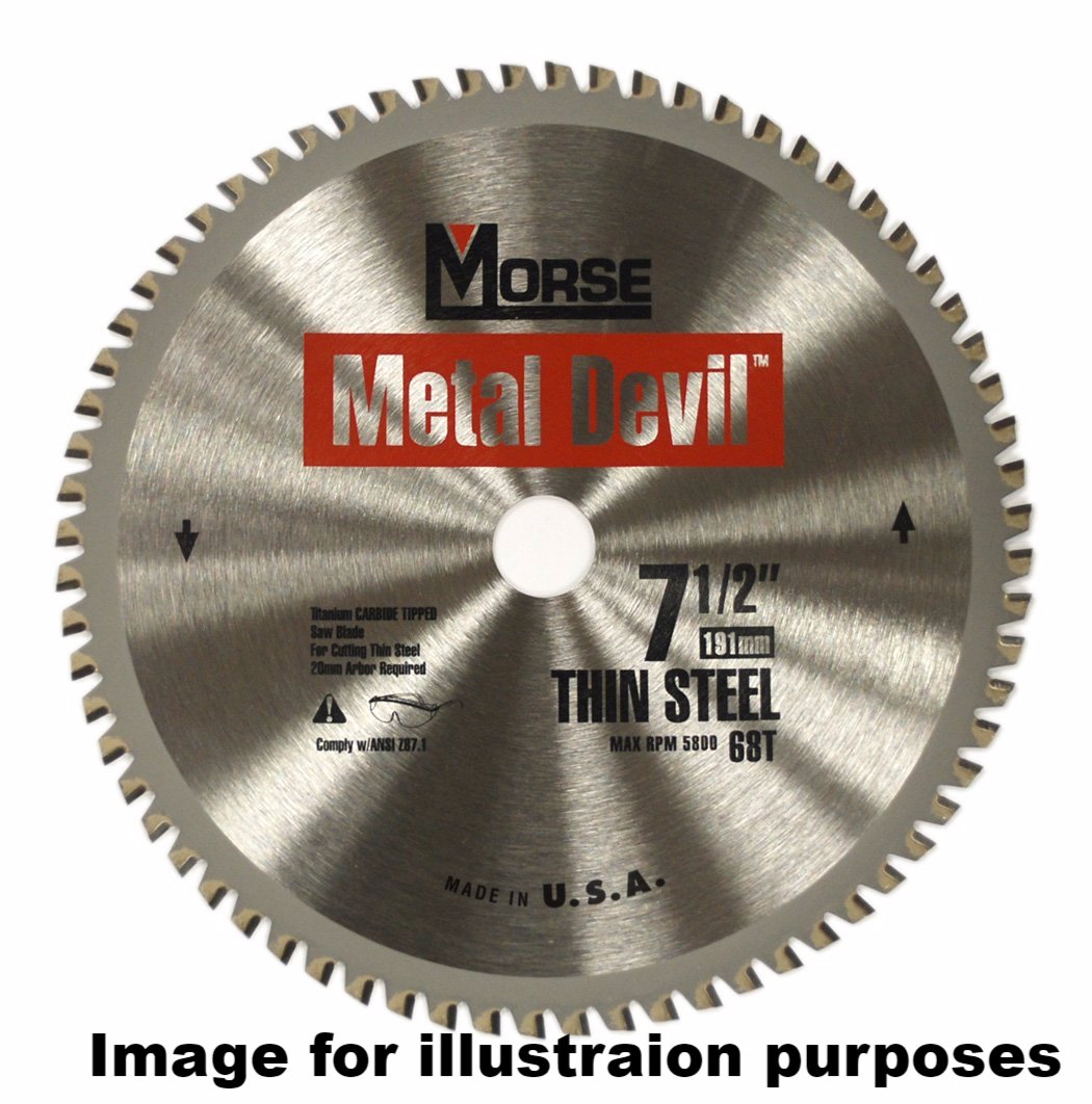 191mm (68 Tooth) Thin Steel Cutting Metal Devil TCT Circular Saw Blade