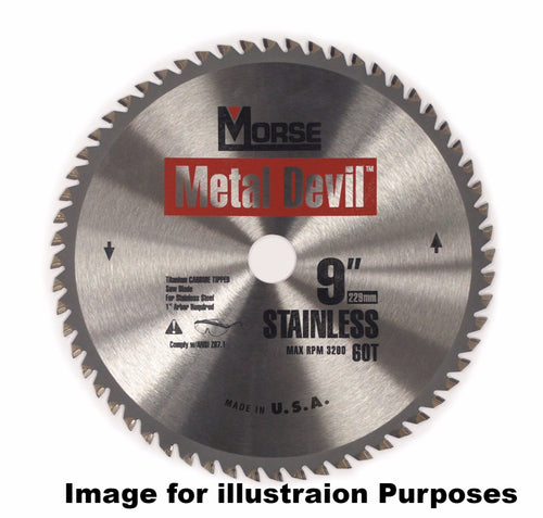 229mm (56 Tooth) Stainless Steel Cutting Metal Devil TCT Circular Saw Blade