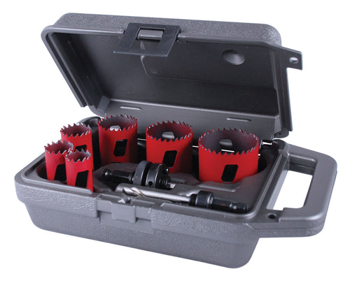 7 Piece "UK Plumbers" Bi-Metal MHS Hole Saw Kit