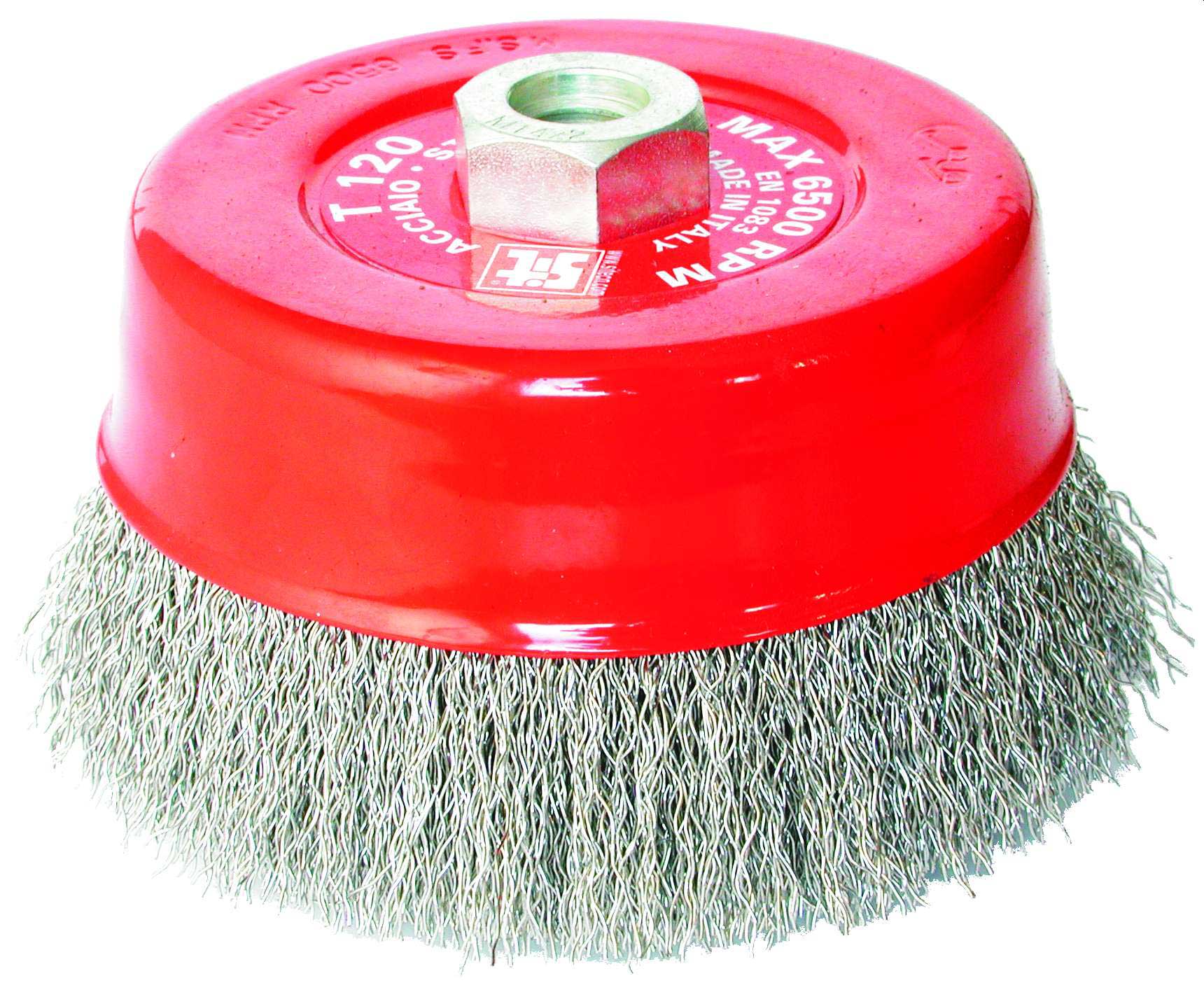 150mm Crimped Cup Brush - Steel
