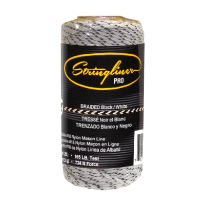 250 foot Black and White Builders Brick Laying Measuring Refill String 75m Bonded