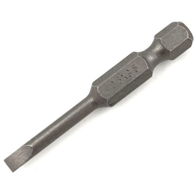 PTI 3.5mm x 0.6mm x 50mm 1/4" Hex Slotted Screwdriver Bit