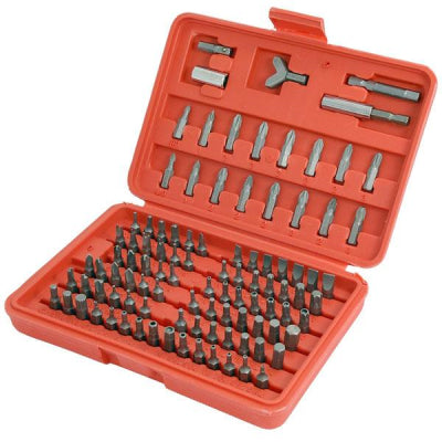 100pc Security Screws Screwdriver Bit Set Torx Hex Tamperproof