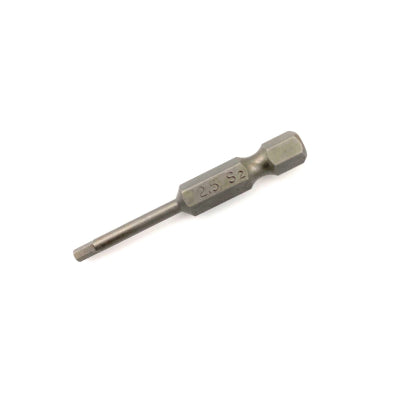 2.5mm x 50mm 1/4" Hex Socket Head Bit