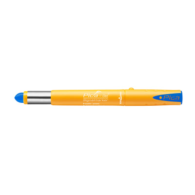 Pica GEL Blue Signalmarker Marker Pen with Clip for Metal Rubber Stone 8081