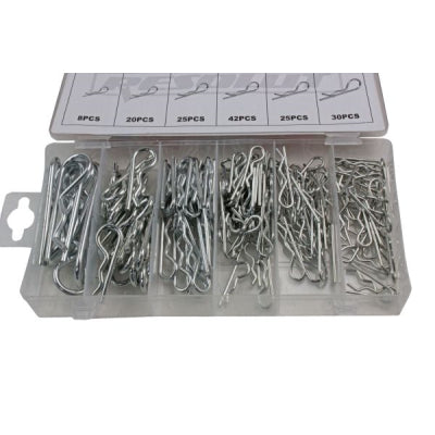 150pc Assorted Retaining Pins Set R Type Hitch Hair Pin 9060
