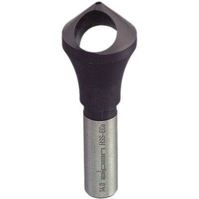 Alpen 10.0mm HSS Cobalt Slotted Countersink Deburring Tool Range 2-5mm