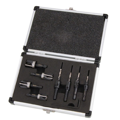 PTI 8pc Matching Plug Cutter and Countersink Set