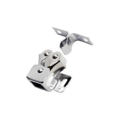Perry 1219 Bright Zinc Plated Double Roller Catch for Cupboards And Wardrobes