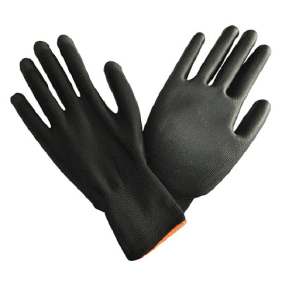 PTI Black Poly Gloves Size 8 Medium Pack of 12 Pairs