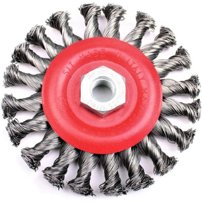 SIT U115 115mm x M14 Steel Twist Knot Wire Wheel Brush