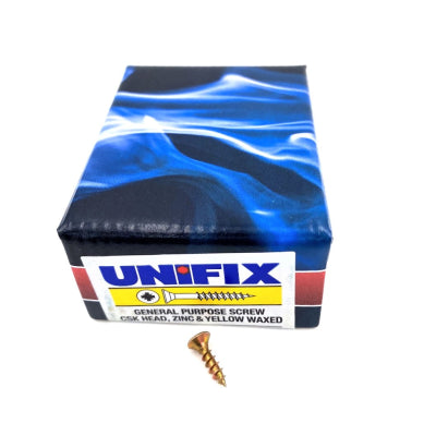 Unifix Pozi CSK ZYP Woodscrew 3.00 X 12 Box 200