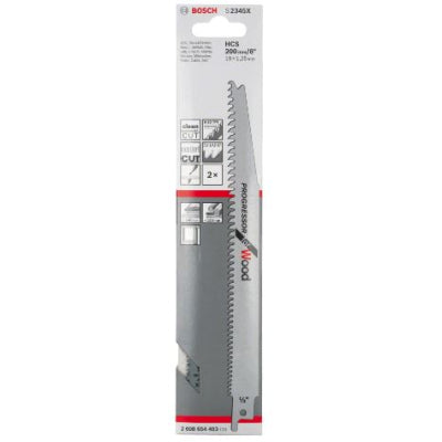 5 Pack S2345X Bosch Sabre Saw Blades Progressor for Wood 200mm x 6/10tpi Blade