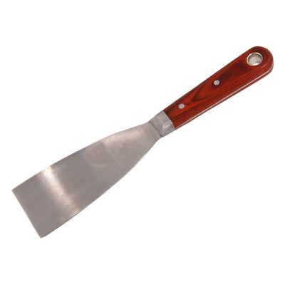 PTI 25mm Stiff Blade Scraper Stainless Steel Blade Rosewood Handle