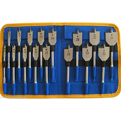 PTI 16pc Flat Bit Set 6mm - 38mm