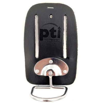 PTI Premium Black Leather Swivel Hammer Holder Pouch Pocket