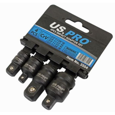 US Pro 4pc Impact Adaptor Set Step Up Step Down Converter 3504