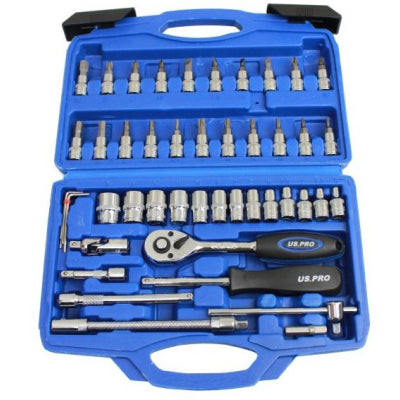 46PC 1/4"  DR METRIC SOCKET SET