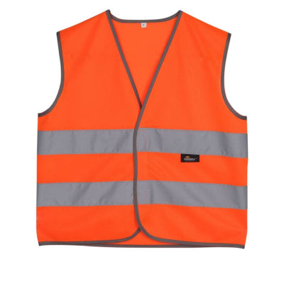 Hi Visibility Hi Viz Orange Safety Waistcoat Vest Size Extra Large