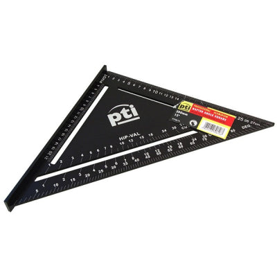 12" PTI Rafter Roofing Angle Square 300mm Black Anodised Aluminium