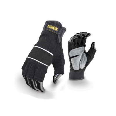 DeWalt DPG213L Performance Half Finger Work Gloves Black Large