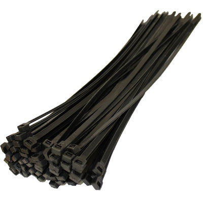 PTI Cable Ties 200mm x 2.5mm Black 100pk