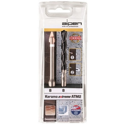 Alpen 10.0mm Keramo Extreme Porcelain Tile and Granite Tile Drill 2pc Set