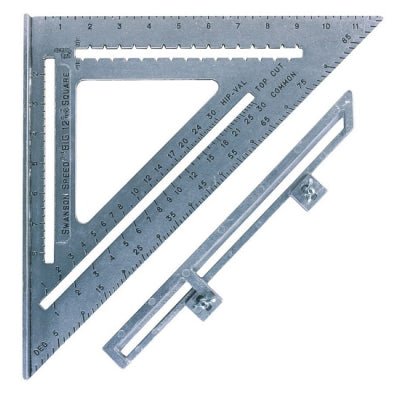 Swanson Big 12 Speed Square with Layout Bar Miter Square Angle Finder