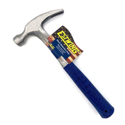 Estwing 12oz Straight Claw Nail Hammer with Vinyl Grip E3/12S